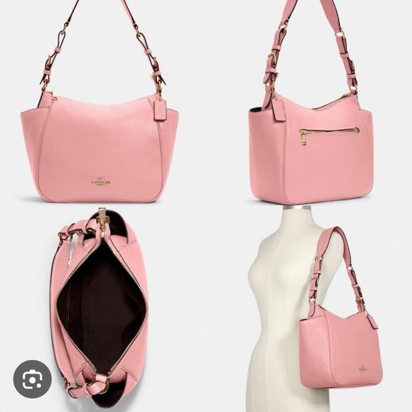 Coach Rori Shoulder Bag Large Bubblegum Pink Leather Purse - Picture 9 of 9